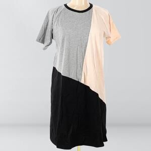ASOS Colour Block 3 Color Tee Shirt Dress
